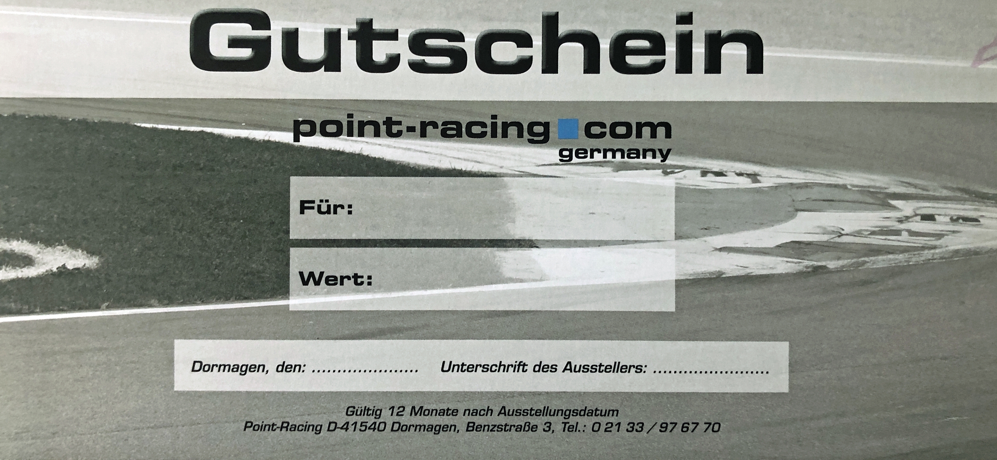 Point Racing Gutschein